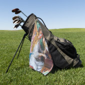 Pierre Auguste Renoir - Jonge meisjes aan de Piano Golfhanddoek (Groen)