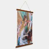 Pierre Auguste Renoir - Jonge meisjes aan de Piano Hangend Wandkleed (Gebogen)