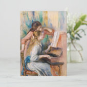Pierre Auguste Renoir - Jonge meisjes aan de Piano Kaart (Staand voorkant)