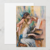 Pierre Auguste Renoir - Jonge meisjes aan de Piano Kaart (Voorkant / Achterkant)