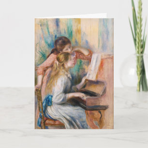 Pierre Auguste Renoir - Jonge meisjes aan de Piano Kaart