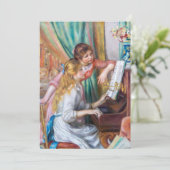 Pierre Auguste Renoir - Jonge meisjes aan de Piano Kaart (Staand voorkant)
