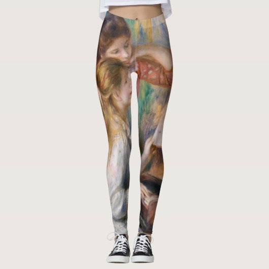 Pierre Auguste Renoir - Jonge meisjes aan de Piano Leggings (Voorkant)