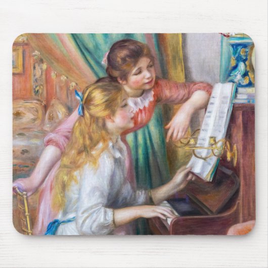 Pierre Auguste Renoir - Jonge meisjes aan de Piano Muismat (Voorkant)