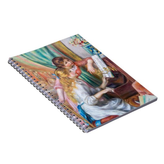 Pierre Auguste Renoir - Jonge meisjes aan de piano Notitieboek (Rechterzijde)