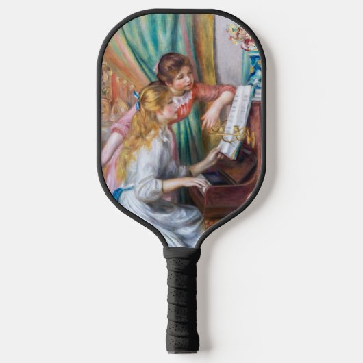 Pierre Auguste Renoir - Jonge meisjes aan de Piano Pickleball Paddle (Voorkant)