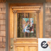 Pierre Auguste Renoir - Jonge meisjes aan de Piano Raamsticker (Huis Deur)