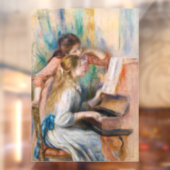 Pierre Auguste Renoir - Jonge meisjes aan de Piano Raamsticker (Vel 2)