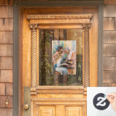 Pierre Auguste Renoir - Jonge meisjes aan de Piano Raamsticker (Huis Deur)