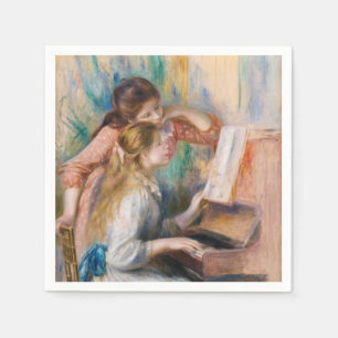 Pierre Auguste Renoir - Jonge meisjes aan de Piano Servet