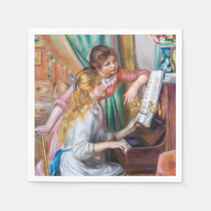 Pierre Auguste Renoir - Jonge meisjes aan de Piano Servet