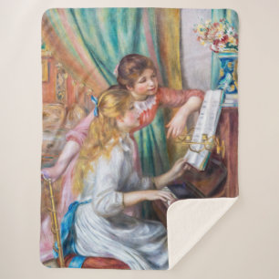 Pierre Auguste Renoir - Jonge meisjes aan de Piano Sherpa Deken