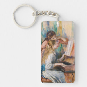 Pierre Auguste Renoir - Jonge meisjes aan de Piano Sleutelhanger