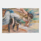 Pierre Auguste Renoir - Jonge meisjes aan de Piano Theedoek (Horizontaal)