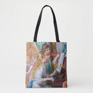 Pierre Auguste Renoir - Jonge meisjes aan de Piano Tote Bag