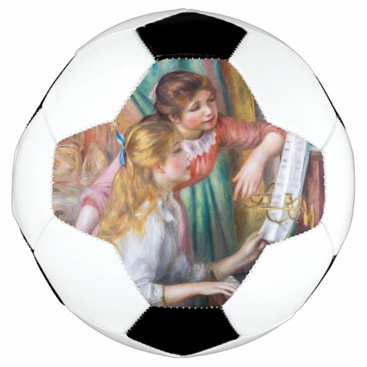 Pierre Auguste Renoir - Jonge meisjes aan de Piano Voetbal (Voorkant)