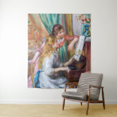 Pierre Auguste Renoir - Jonge meisjes aan de Piano Wandkleed (In situ)