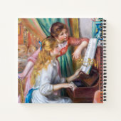 Pierre Auguste Renoir - Jonge meisjes bij de piano Notitieboek (Achterkant)