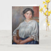 Pierre-Auguste Renoir - Jonge vrouw woonachtig Kaart (Gele Bloem)