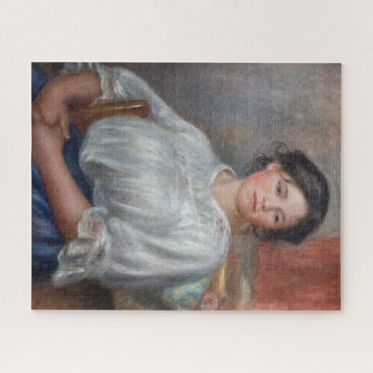 Pierre-Auguste Renoir - Jonge vrouw zittend Legpuzzel (Horizontaal)