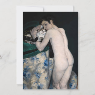Pierre-Auguste Renoir - Jongen met een kat Bedankkaart