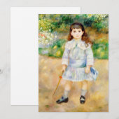 Pierre-Auguste Renoir - Kind met een zweep Bedankkaart (Voorkant / Achterkant)
