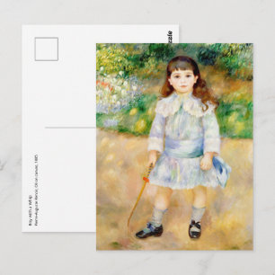 Pierre-Auguste Renoir - Kind met een zweep Briefkaart