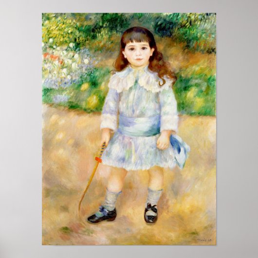 Pierre-Auguste Renoir - Kind met een zweep Poster (Voorkant)