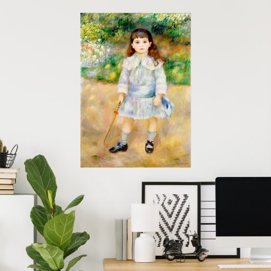 Pierre-Auguste Renoir - Kind met een zweep Poster (Thuiskantoor)