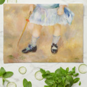 Pierre-Auguste Renoir - Kind met een zweep Theedoek (Gevouwen)