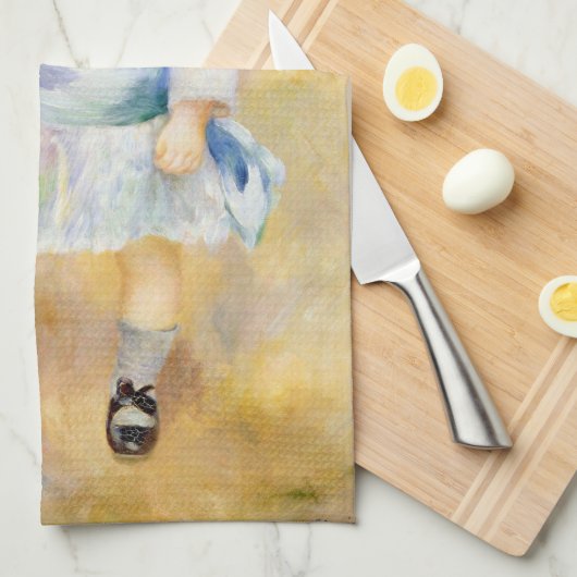 Pierre-Auguste Renoir - Kind met een zweep Theedoek (Quarter Fold)