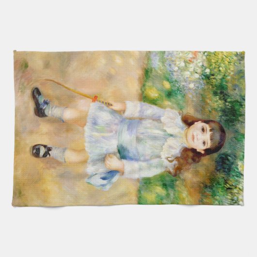 Pierre-Auguste Renoir - Kind met een zweep Theedoek (Horizontaal)