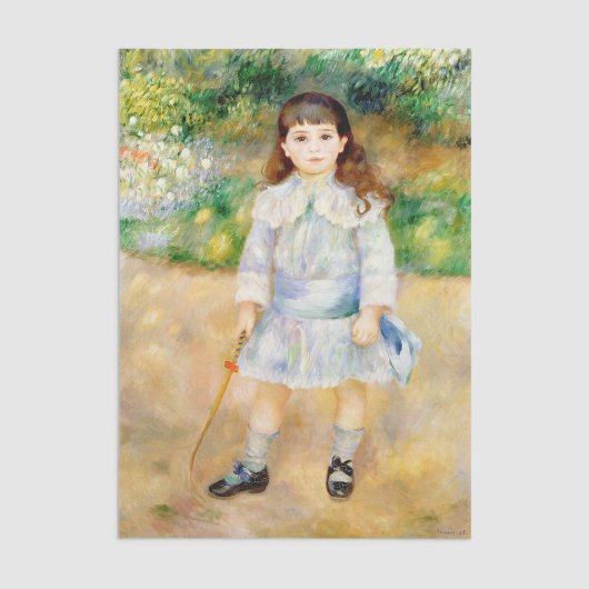 Pierre-Auguste Renoir - Kind met een zweep Tissuepapier