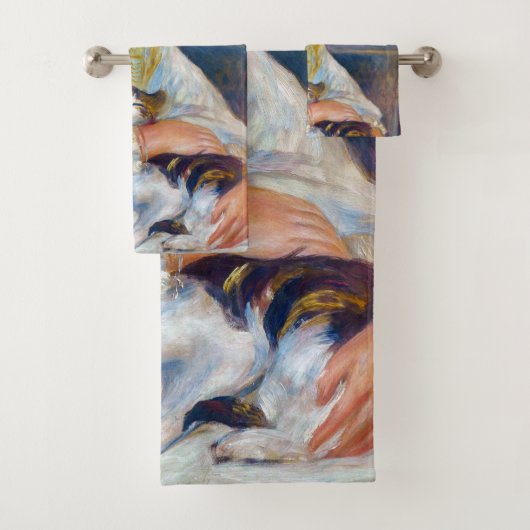 Pierre-Auguste Renoir - Kind met Kat Bad Handdoek (Insitu)