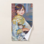 Pierre-Auguste Renoir - Kind met Kat Bad Handdoek (Handdoek)