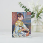 Pierre-Auguste Renoir - Kind met Kat Briefkaart (Staand voorkant)