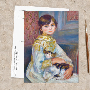Pierre-Auguste Renoir - Kind met kat Briefkaart