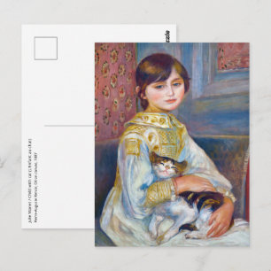 Pierre-Auguste Renoir - Kind met Kat Briefkaart