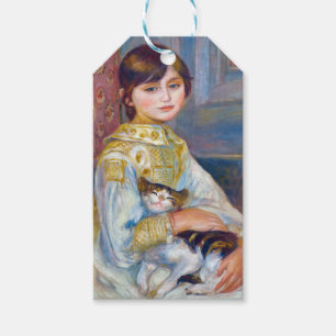 Pierre-Auguste Renoir - Kind met Kat Cadeaulabel
