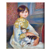 Pierre-Auguste Renoir - Kind met Kat Foto Afdruk (Voorkant)