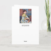 Pierre-Auguste Renoir - Kind met Kat Kaart (Achterkant)
