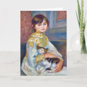 Pierre-Auguste Renoir - Kind met Kat Kaart (Voorkant)