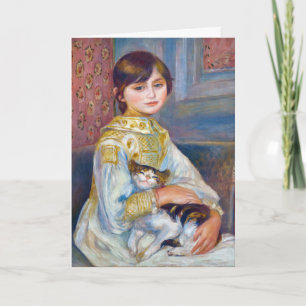 Pierre-Auguste Renoir - Kind met kat Kaart