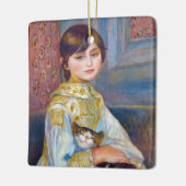 Pierre-Auguste Renoir - Kind met Kat Keramisch Ornament (Links)