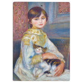 Pierre-Auguste Renoir - Kind met Kat Klembord (Achterkant)