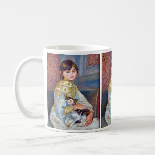 Pierre-Auguste Renoir - Kind met Kat Koffiemok (Links)