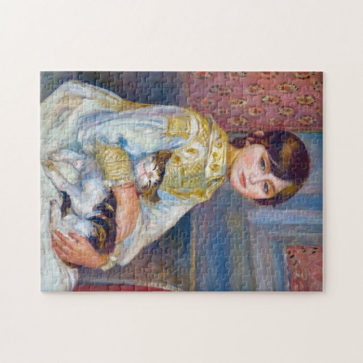 Pierre-Auguste Renoir - Kind met Kat Legpuzzel (Horizontaal)