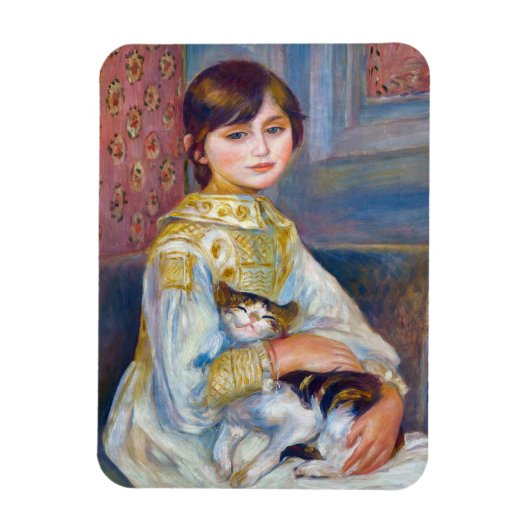 Pierre-Auguste Renoir - Kind met Kat Magneet (Verticaal)