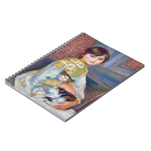 Pierre-Auguste Renoir - Kind met Kat Notitieboek (Linkerzijde)