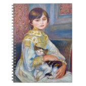 Pierre-Auguste Renoir - Kind met Kat Notitieboek (Voorkant)